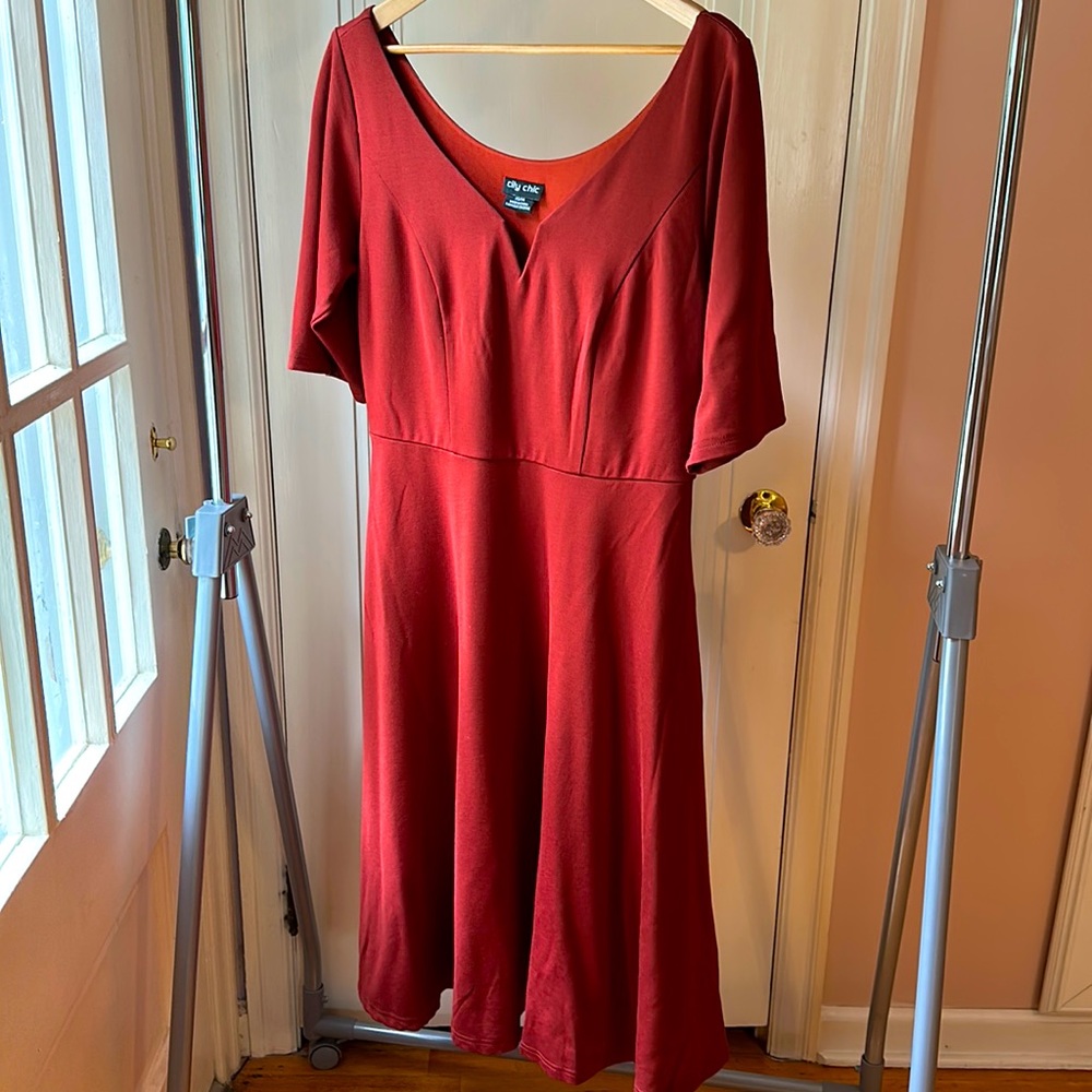 Rust colored dress
